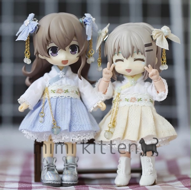 ob11 オビツ11 オビツろいど　ピコドー9 チャイナ　韓服　セット服