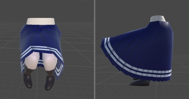5.6.3p1VRC想定Clothスカートサンプル