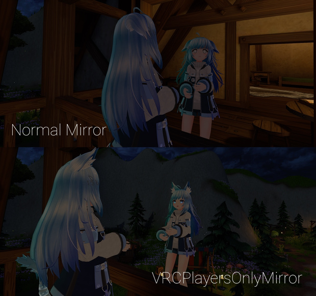 VRCPlayersOnlyMirror (背景なし No background)