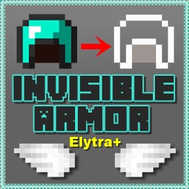 マインクラフト 防具透明化リソースパック Invisible Armor 1 16 Elytra Lill Skin Booth
