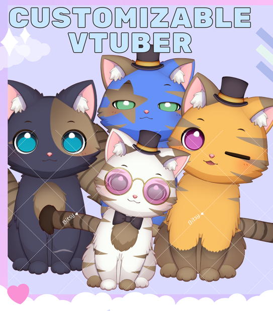 招き猫 キリイト Vtuberペット | バージョン2.5 アップデート | Vtuber向けVtube Studio Live2D動物ペットアセット cat