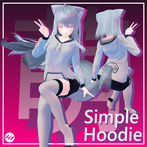 [萌 - Moe] :: Simple Hoodie For Your Beloved Moe 