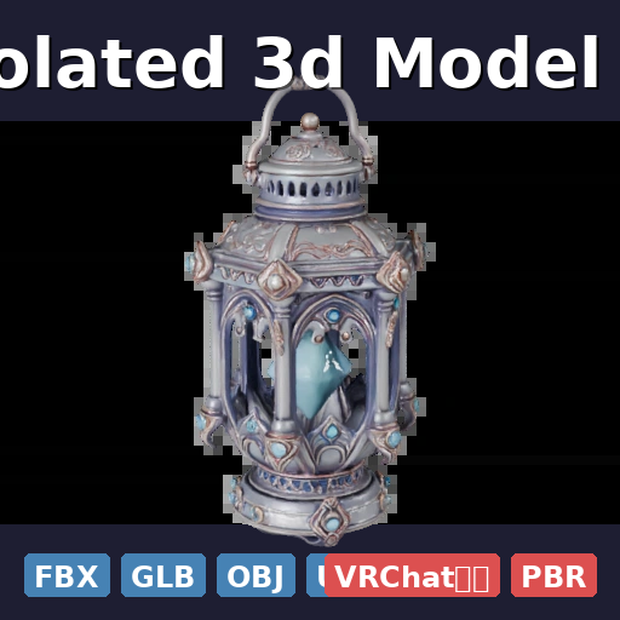 Single Isolated 3d Model Of Magic (FBX, GLB, OBJ, USDZ/PBR)
