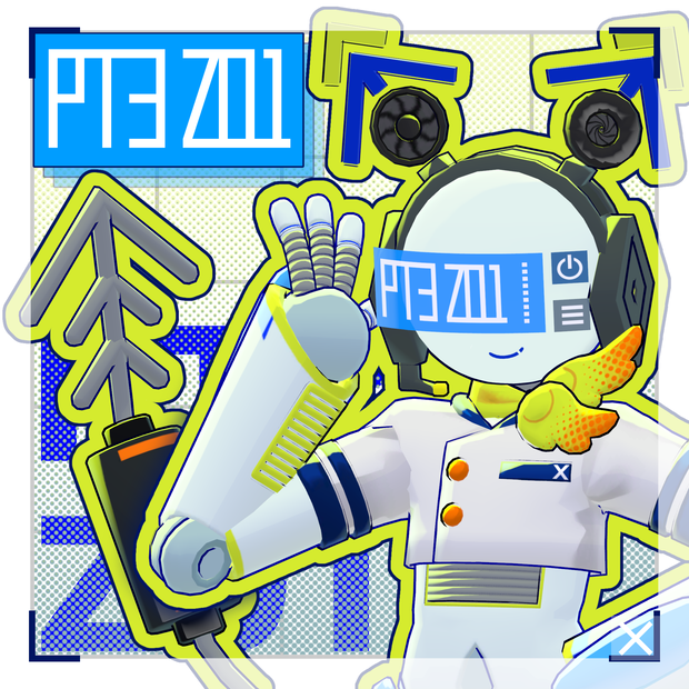 【無料/オリジナル3Dモデル】PT3-Z01