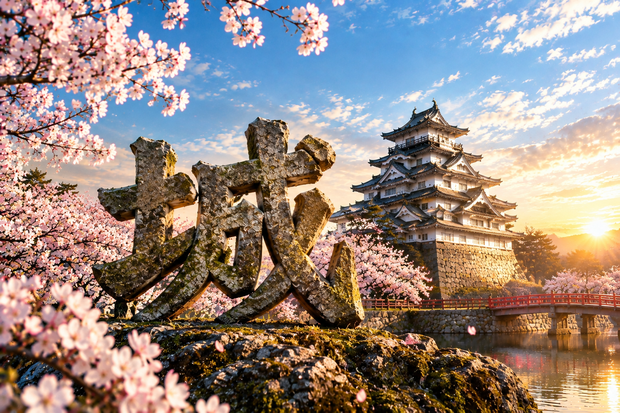 漢字絵：城（Japanese Kanji Castle）