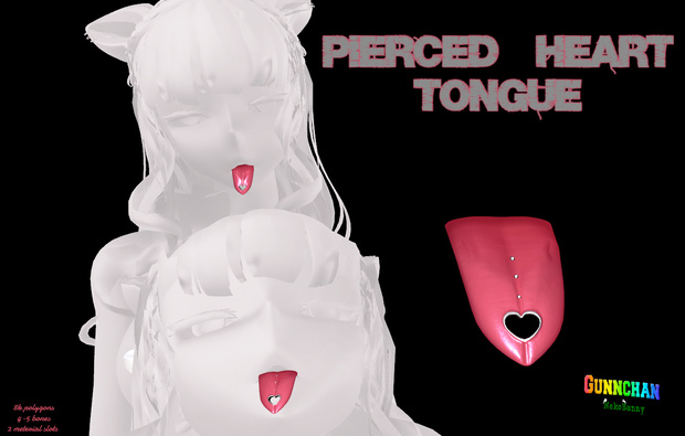 pierced heart tongue