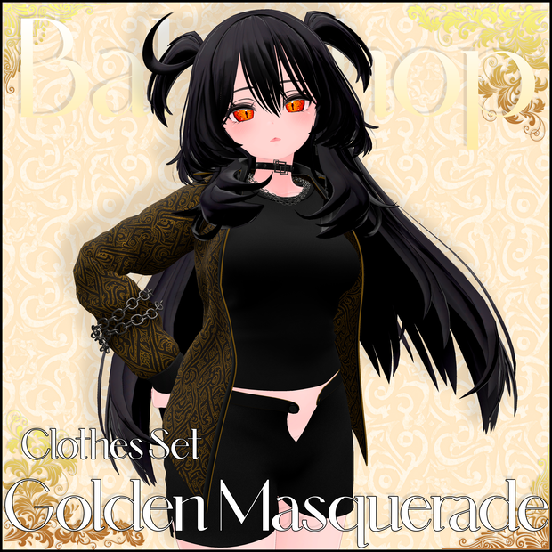 【7アバター対応】Golden Masquerade｜VRC用衣装 v1.1