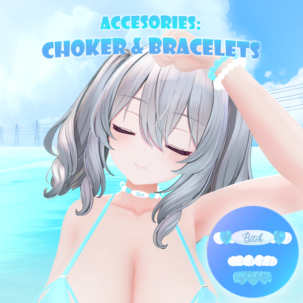 Pearl & Heart Choker & Bracelet Set