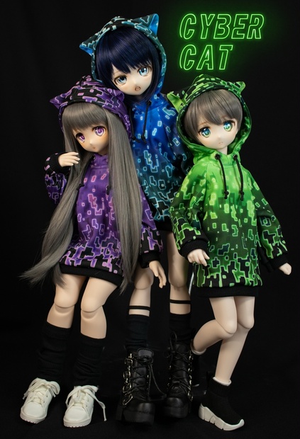 MDD（S.M.L胸） SDM DDP size サイバーキャットパーカー