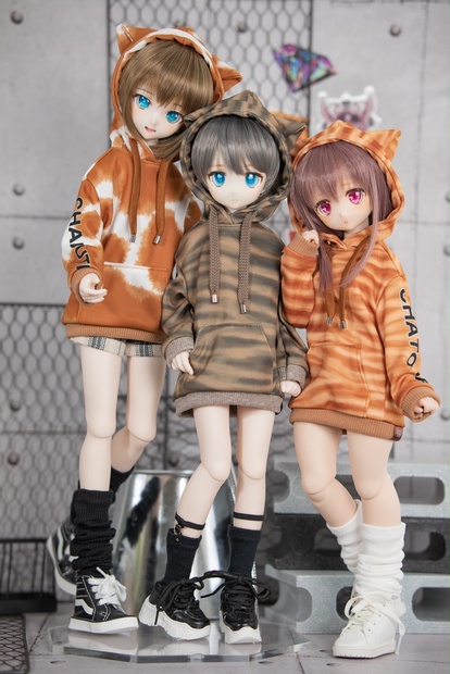 MDD（S .M.L胸） DDP SDM size　なりきり猫パーカー2