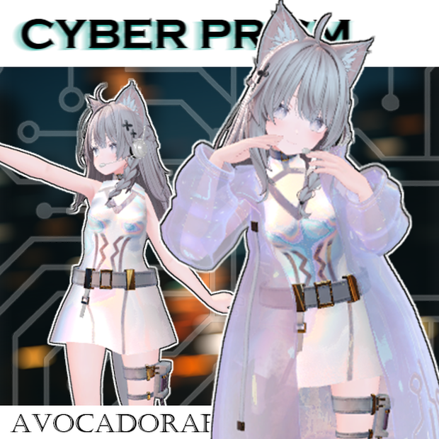 【13色、5アバター対応】CYBER PRISM（VRC用衣装）
