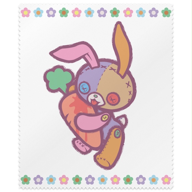 【Button Eyes * Rabbit】メガネ拭き - Niku★Shop - BOOTH