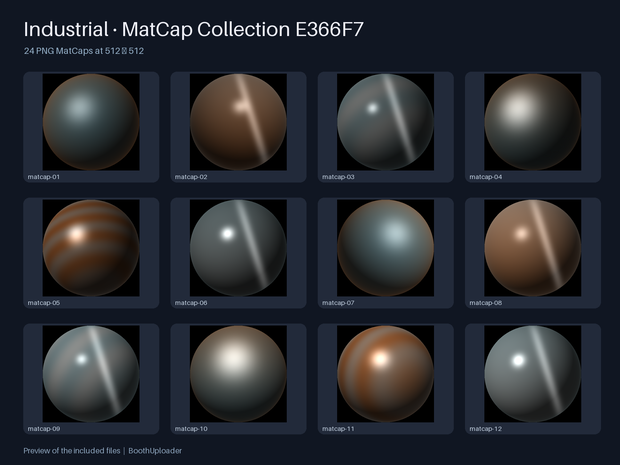 Industrial · MatCap Collection E366F7