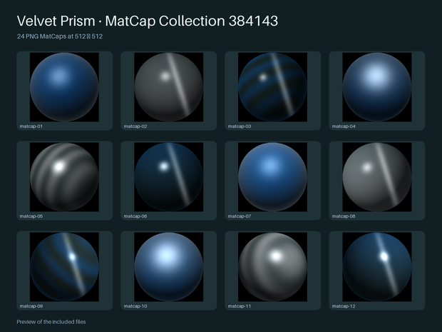 Velvet Prism · MatCap Collection 384143
