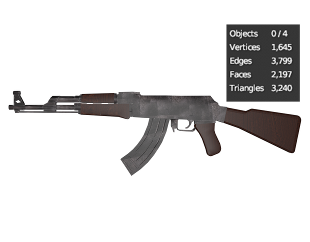 Free Low Poly AK47