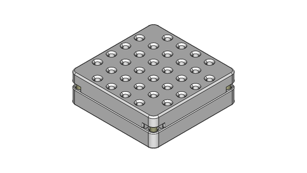 【ツールスタンド】リュータービットモジュール（60mm×60mmセル用／ビット32本／上下パーツ）【STL、STEP】