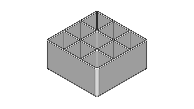 乾電池スタンド50mm×50mm×25mm（単3形・単4形）【STL、STEP】