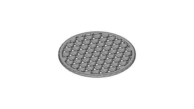 【和柄コースター】鱗（Φ90×3mm）【STL、STEP】