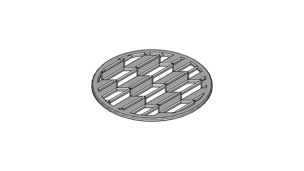 【和柄コースター】矢絣（Φ90×3mm）【STL、STEP】