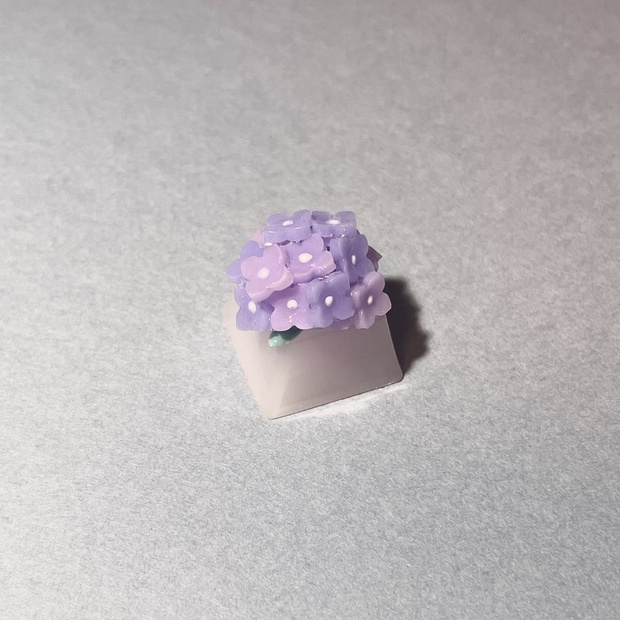 あじさいキーキャップ Hydrangea Keycap - CRAB CRAFT - BOOTH