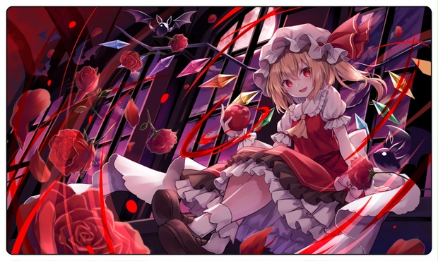 暖色系 東方 東方Project フランドール レミリア プレイマット - 通販