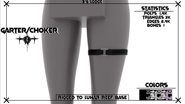 Bat Garter/Choker