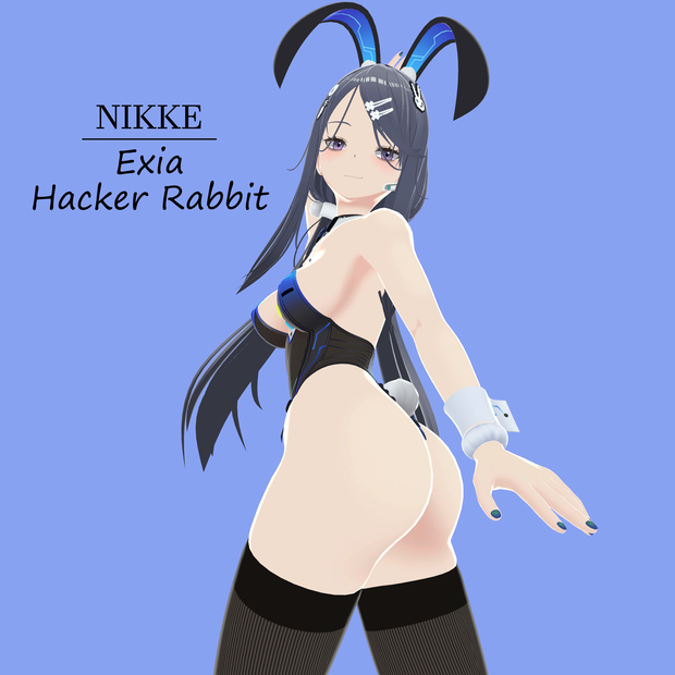 Exia Hacker Rabbit - NIKKE NSFW VRChat 3D Avatar