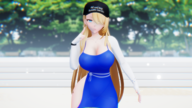 Wilhelmina Water Park Queen - BrownDust2 MMD PMX 3D Model