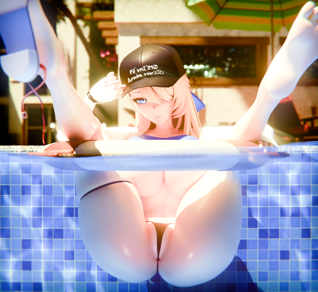 Wilhelmina Water Park Queen - BrownDust2 Blender 3D Model