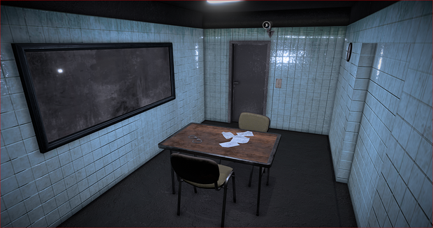 尋問室3Dモデルvrchat Interrogation Room 3D Model Vrchat