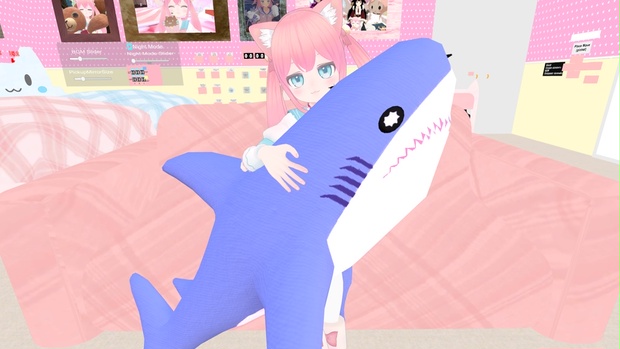 VRC想定】サメちゃんのぬいぐるみ - どろねこるーむ - BOOTH