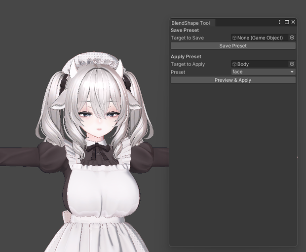 Blend Shape Save, Apply Tool 