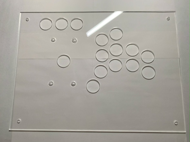 カスタムレバーアケコン 24mmボタン ステンレス天板 パススルー 低遅延 カスタムレバーアケコン 右手11ボタン 24mmボタン パススルー 低