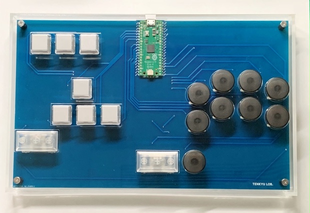 左手キーボード右手ヒットボックス風オリジナルアケコン - てんきゅう