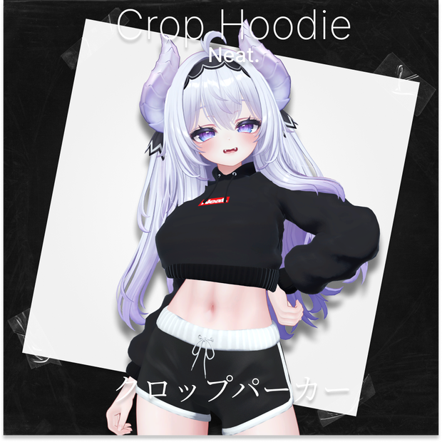 Neat - Crop Hoodie クロップパーカー パーカー