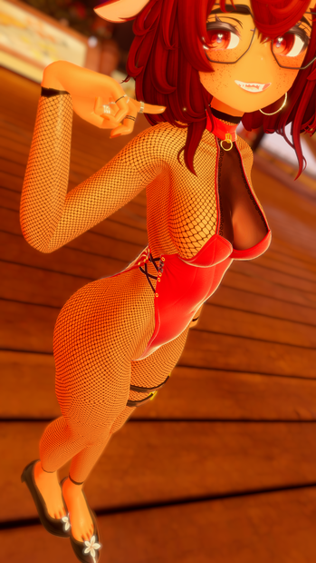 Fishnet bodysuit for 27 avatars
