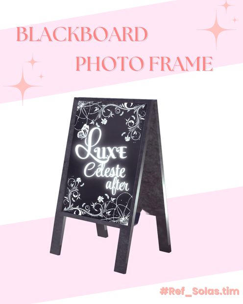 BLACKBOARD & PHOTO FRAME SET