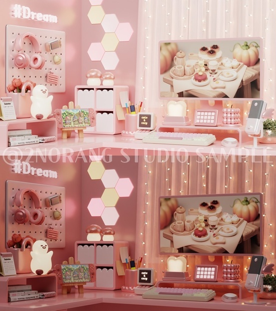 [방송 배경 화면] Cozy Desk (6 colors)