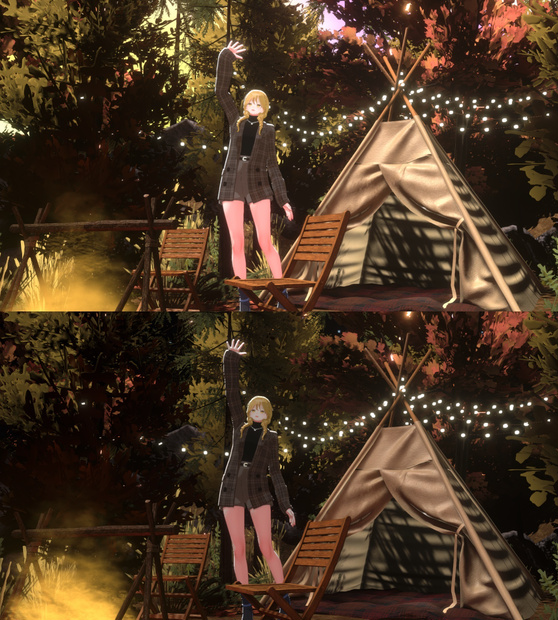 [Warudo BiRP/Nilo] Camping in the autumn woods (2 Skyboxes) /Environment