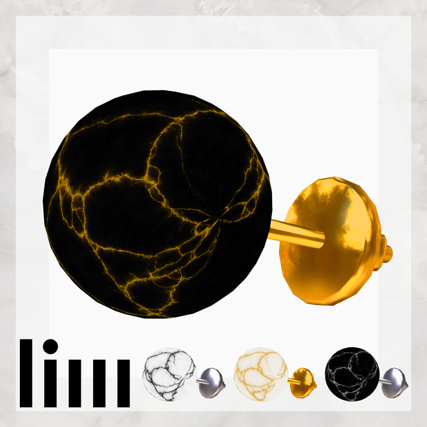  【Earring】Marble-Earring #001