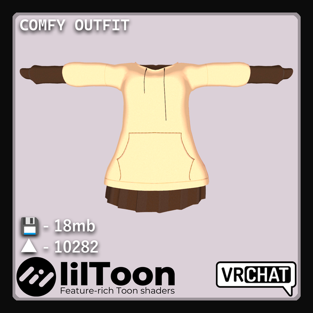 様々なモデルのために作られた快適な衣装 | Comfy outfit made for various models