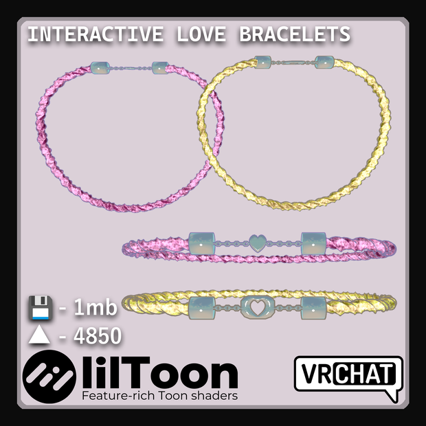 カップル用のインタラクティブな愛のブレスレット | Interactive love bracelets for couple