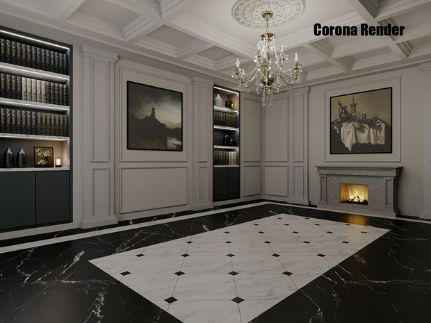 【3Dモデル】ヨーロピアン・ルームセット - RoomSet_0010
