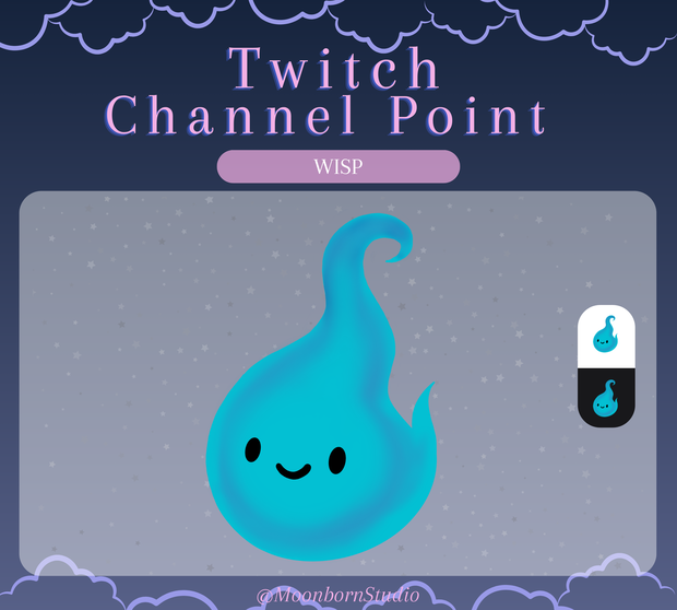 Twitch Channel Point & Emote | Will-o'-the-wisp