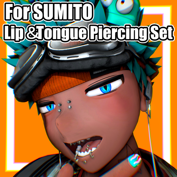 【スミトくん/SUMITO専用】Lip＆Tongue Piercing Set【MA対応】