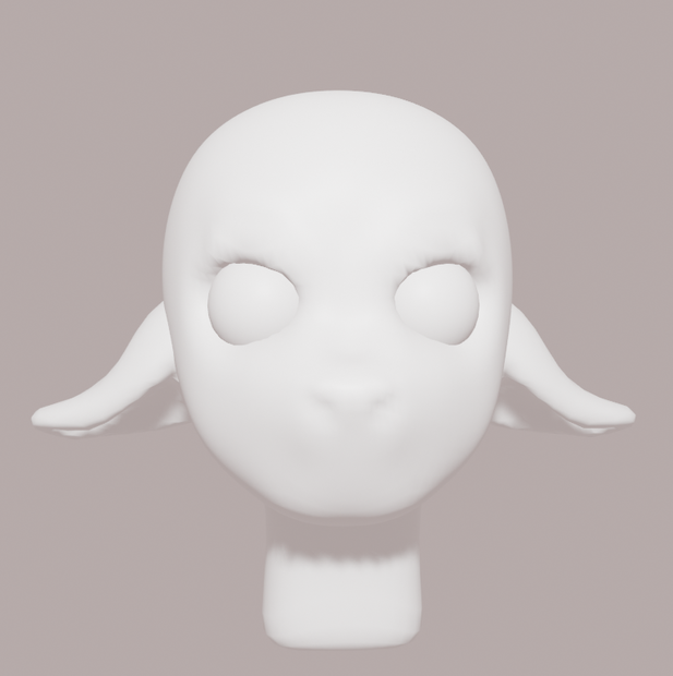 【作画資料】羊・山羊・鹿の頭部 3Dモデル (FBX) Sheep Goat Deer Head Drawing Reference '*•.¸♡ ♡¸.•*'