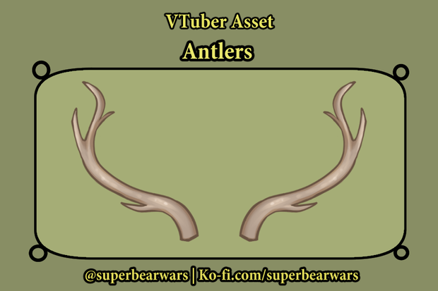 [VTuber Assets] Deer Antlers