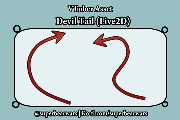 [VTuber Asset] Devil Tail (Live2D)