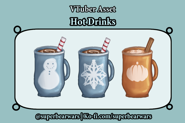 [VTuber Asset] Hot Drinks
