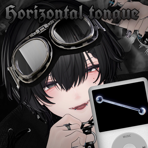 【6アバター対応】 Horizontal tongue